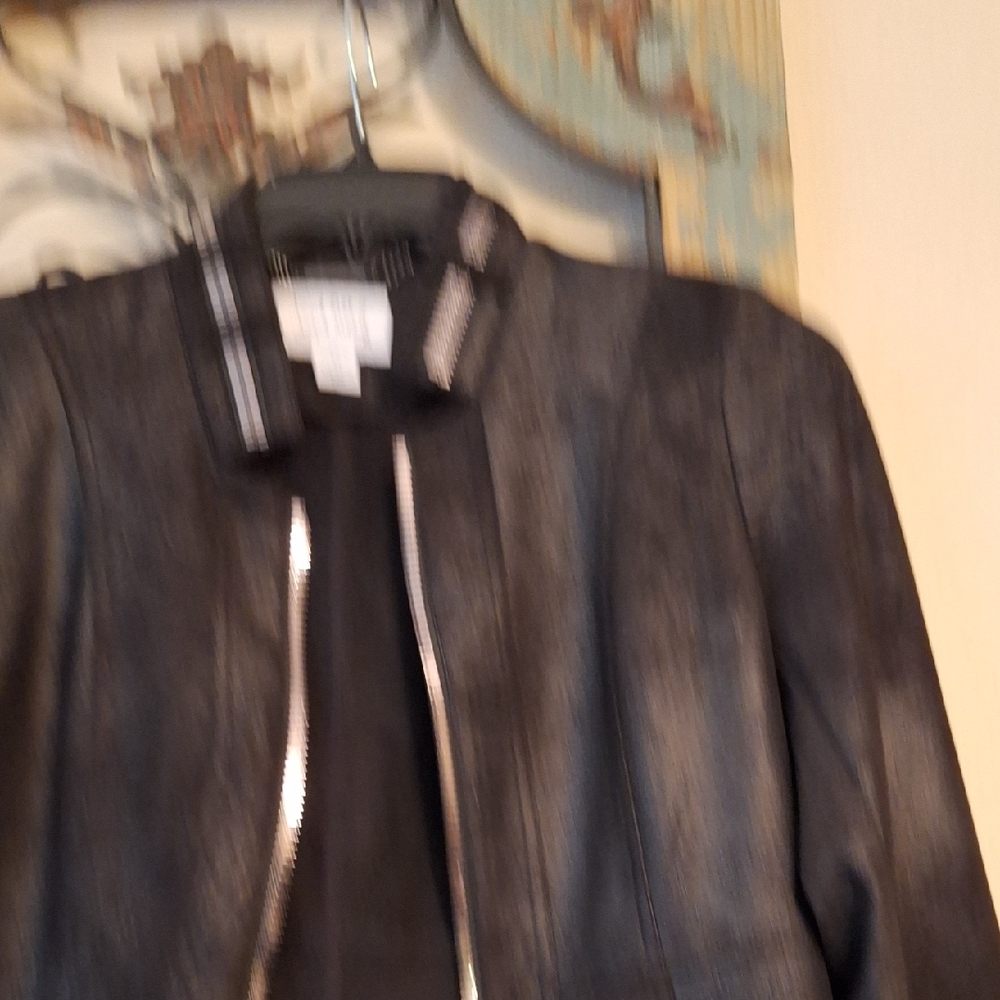 Joseph Ribkoff Black &  Silver Tailored Blazer. NWOT Size SP - Picture 8 of 12